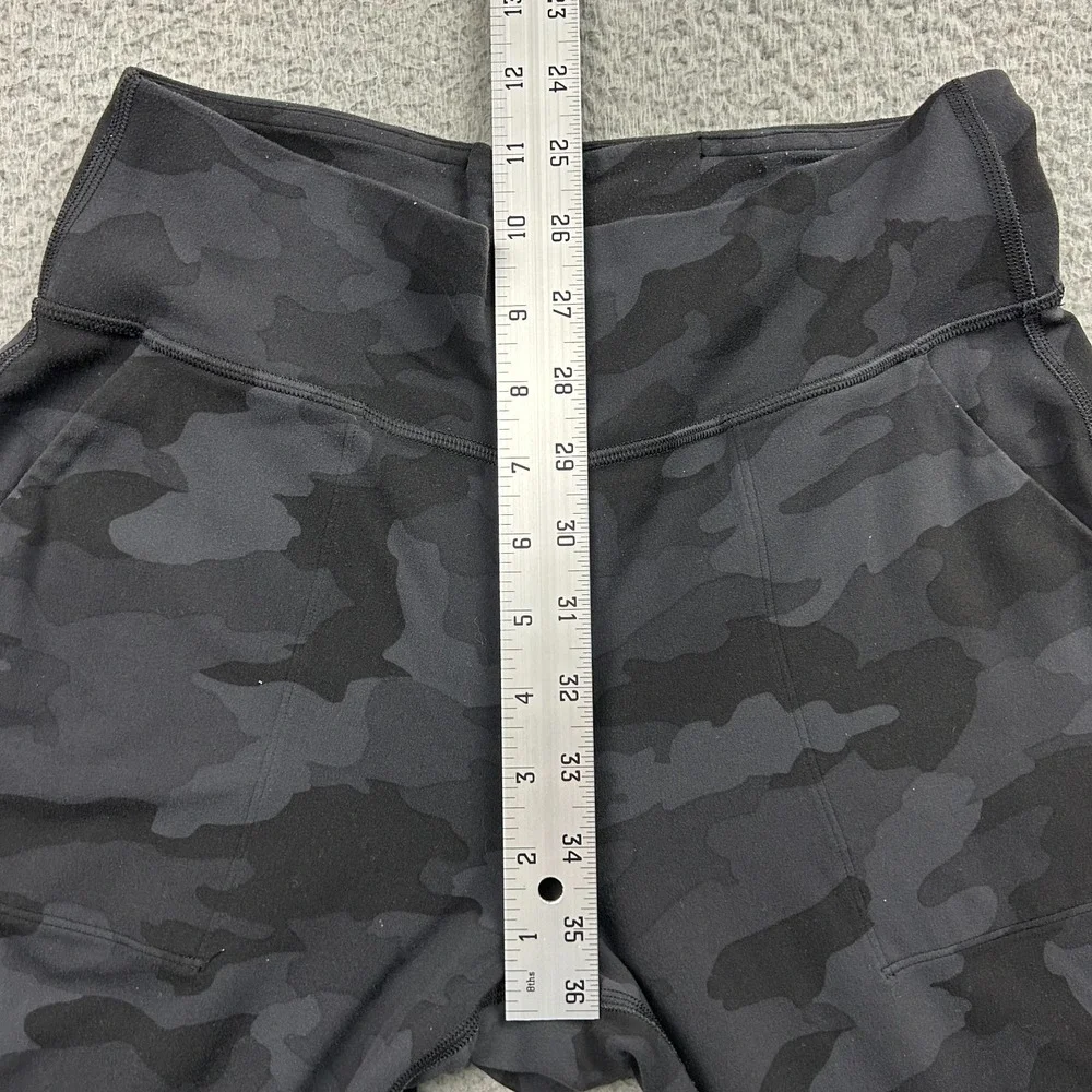 Lululemon Pants Womens 8 Black Camo Align High Rise Leggings Yoga Athletic